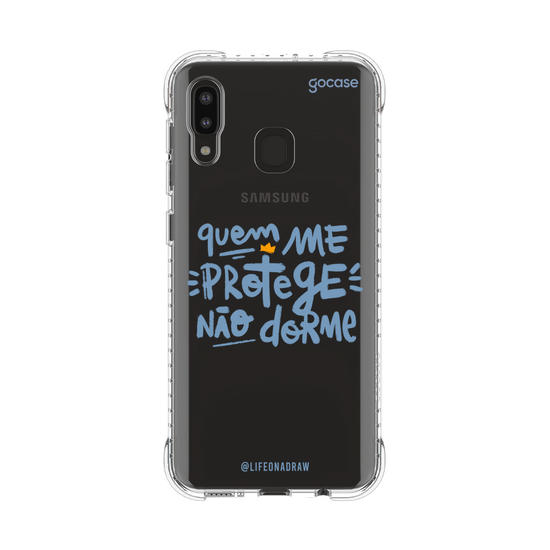 Capinha para celular Quem Me Protege - Azul