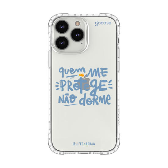 Capinha para celular Quem Me Protege - Azul