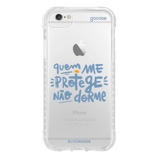 Capinha para celular Quem Me Protege - Azul