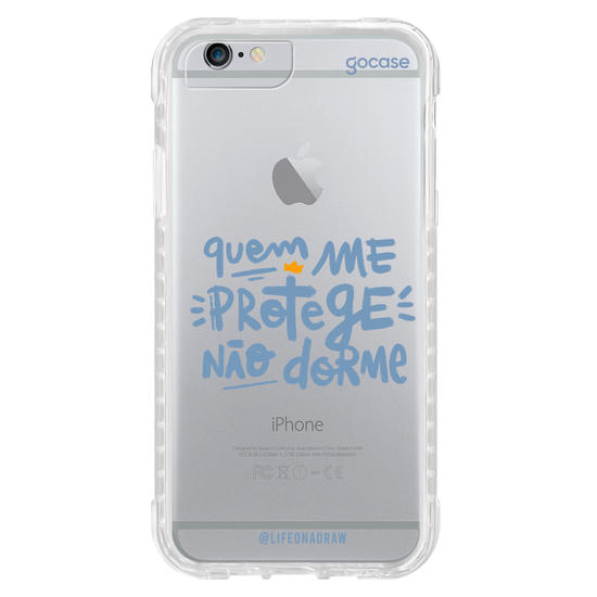 Capinha para celular Quem Me Protege - Azul