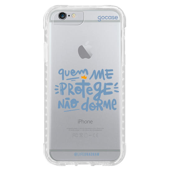 Capinha para celular Quem Me Protege - Azul