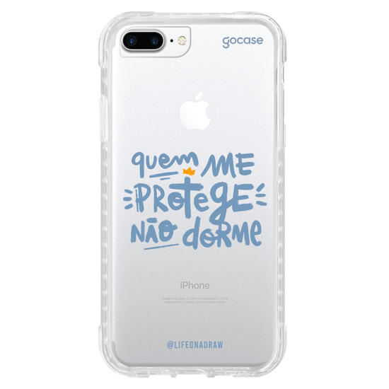 Capinha para celular Quem Me Protege - Azul