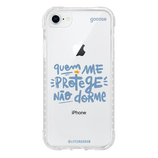 Capinha para celular Quem Me Protege - Azul