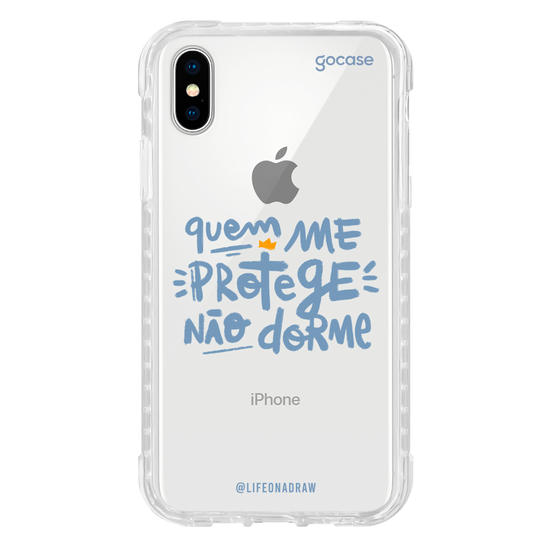 Capinha para celular Quem Me Protege - Azul