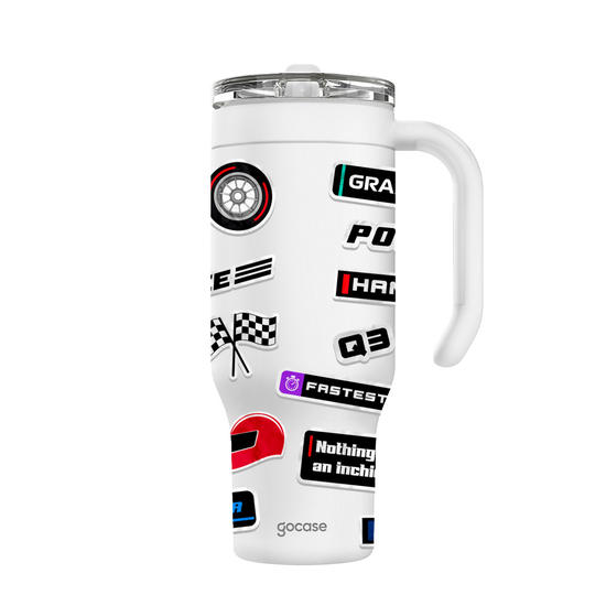 Copo Térmico Life + Ebook -  Racing Mode Sticker