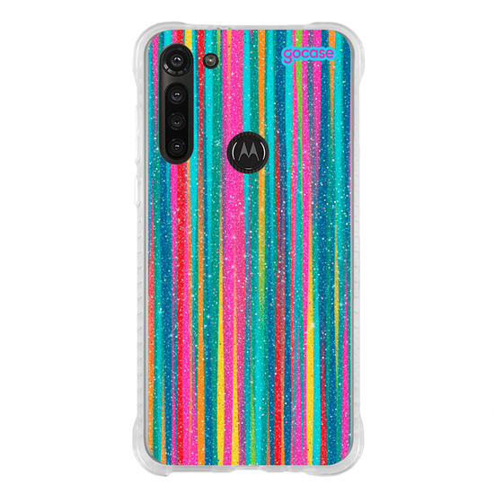 Capinha para celular  Rainbow Stripes