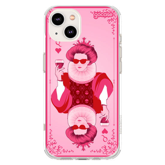 Capinha para celular  Rainha de Copas Pink