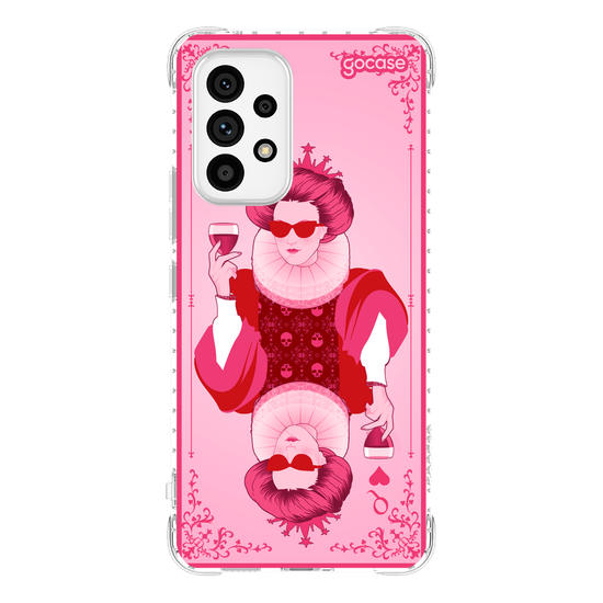 Capinha para celular  Rainha de Copas Pink