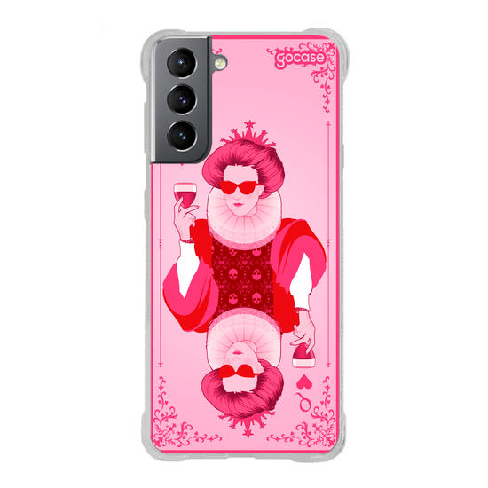 Capinha para celular  Rainha de Copas Pink