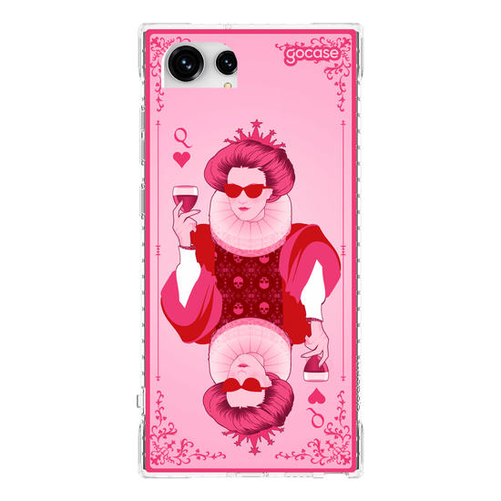 Capinha para celular  Rainha de Copas Pink