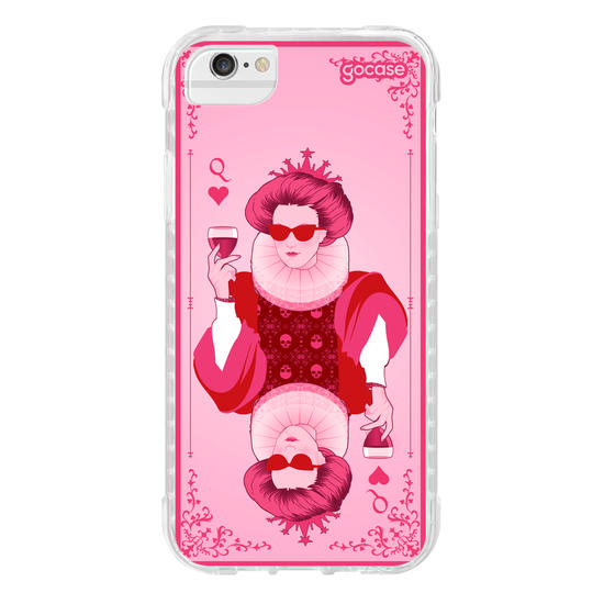 Capinha para celular  Rainha de Copas Pink