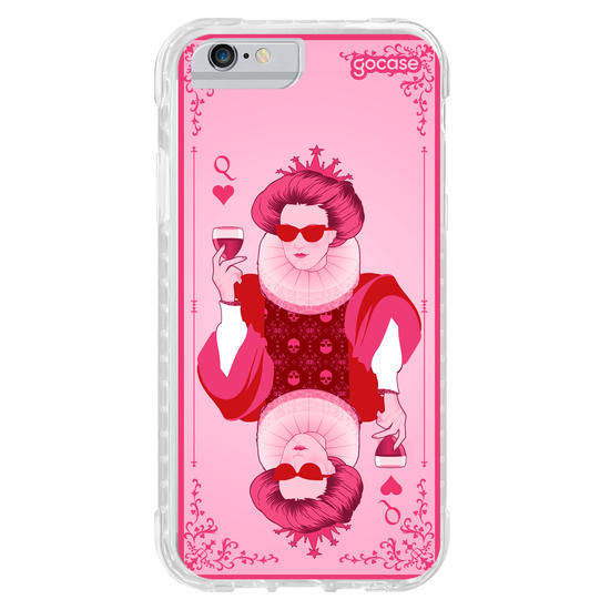 Capinha para celular  Rainha de Copas Pink