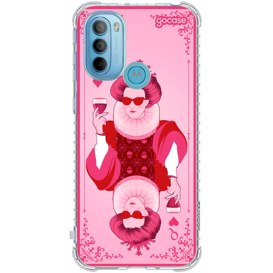Capinha para celular  Rainha de Copas Pink