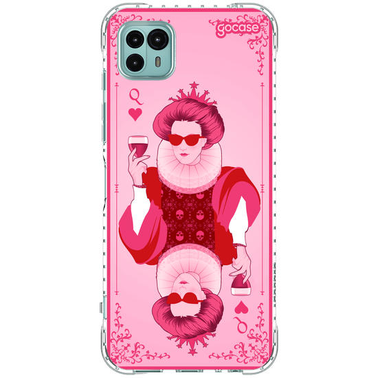 Capinha para celular  Rainha de Copas Pink