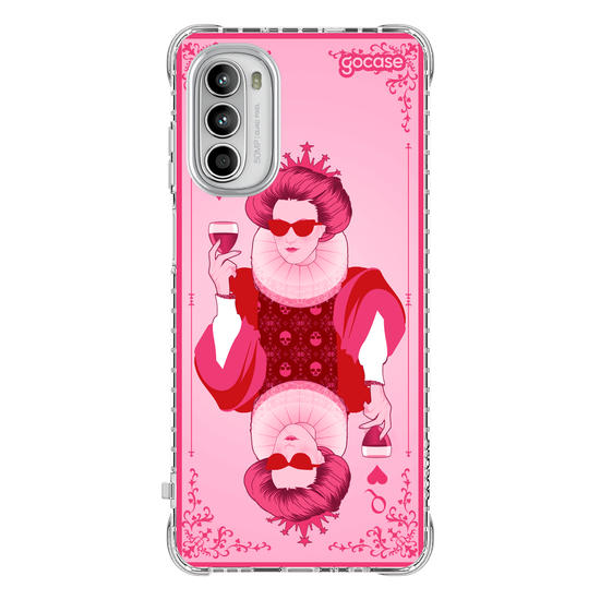 Capinha para celular  Rainha de Copas Pink