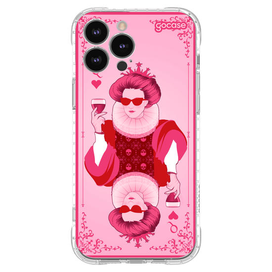 Capinha para celular  Rainha de Copas Pink