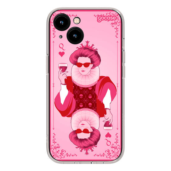 Capinha para celular  Rainha de Copas Pink