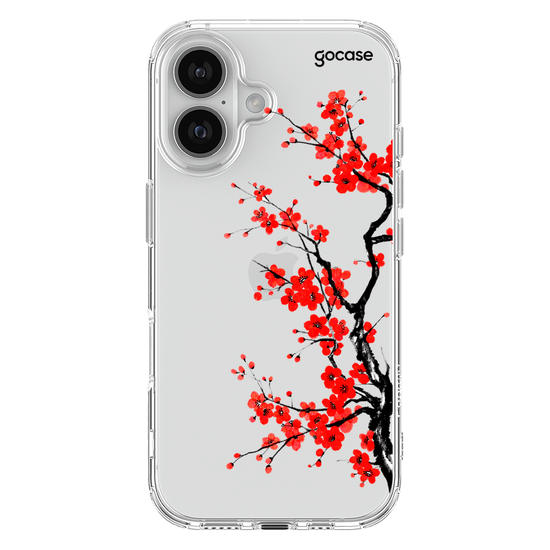 Capinha para celular  Ramos Laterais - Flor de Ameixa