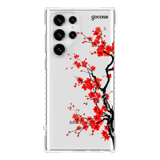 Capinha para celular  Ramos Laterais - Flor de Ameixa