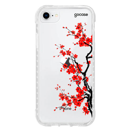 Capinha para celular  Ramos Laterais - Flor de Ameixa