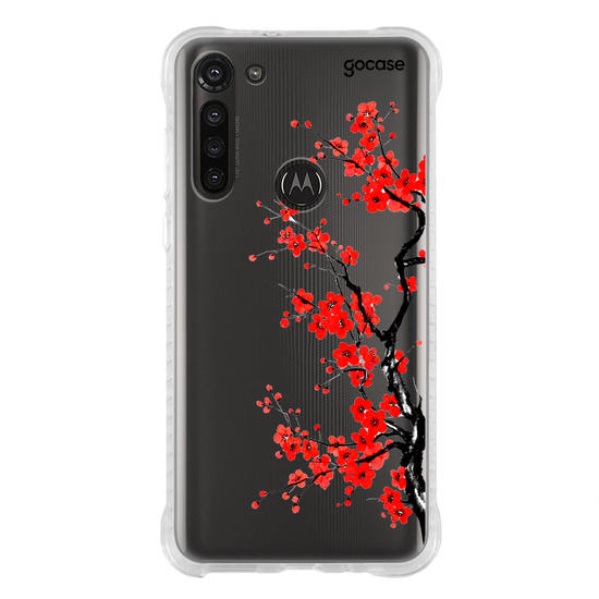 Capinha para celular  Ramos Laterais - Flor de Ameixa