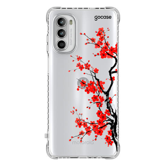 Capinha para celular  Ramos Laterais - Flor de Ameixa
