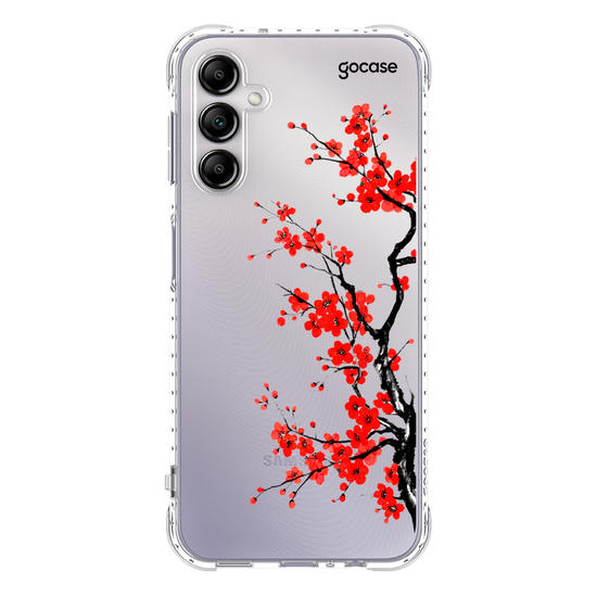 Capinha para celular  Ramos Laterais - Flor de Ameixa
