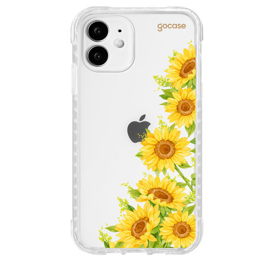 Capinha para celular Ramos Laterais Girassol