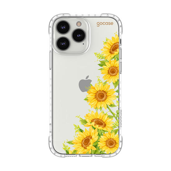 Capinha para celular Ramos Laterais Girassol