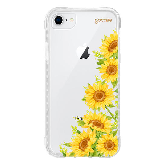 Capinha para celular Ramos Laterais Girassol