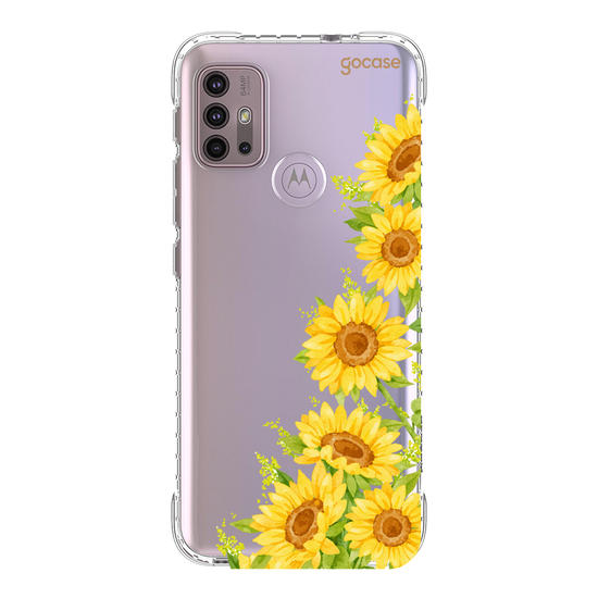 Capinha para celular Ramos Laterais Girassol
