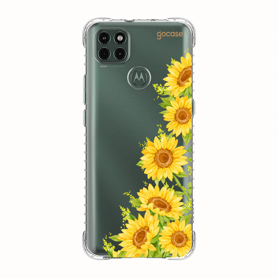 Capinha para celular Ramos Laterais Girassol