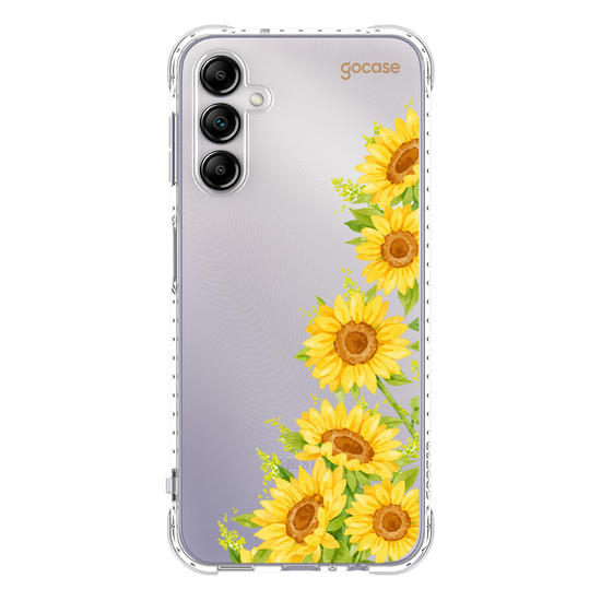 Capinha para celular Ramos Laterais Girassol