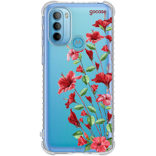 Capinha para celular  Ramos Laterais Hibisco