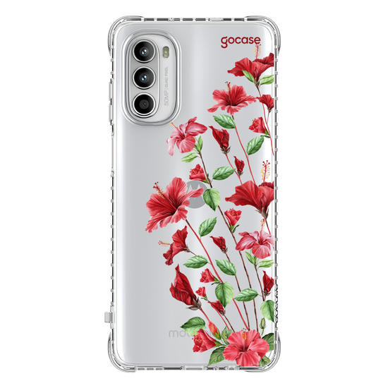Capinha para celular  Ramos Laterais Hibisco