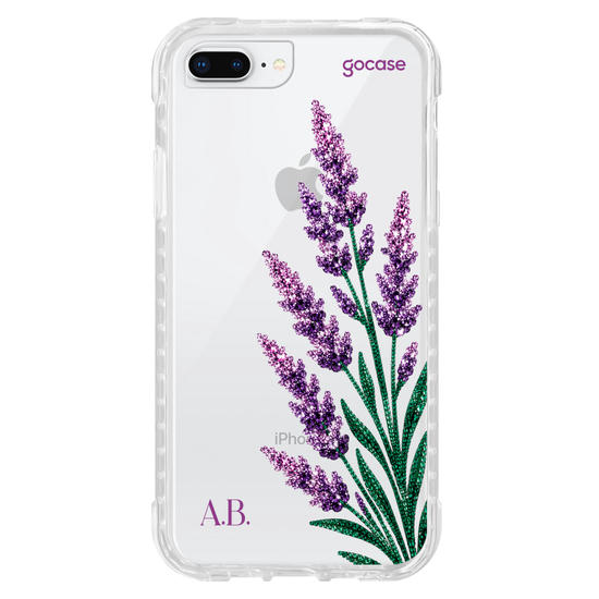 Capinha para celular  Ramos Laterais - Lavanda Cravejada