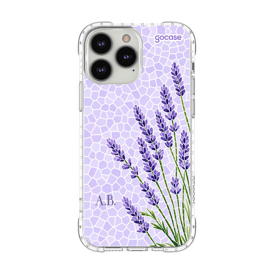 Capinha para celular  Ramos Laterais Lavanda - Mosaico