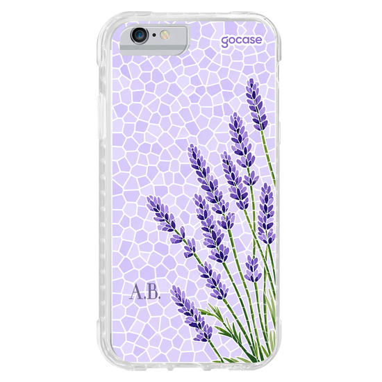 Capinha para celular  Ramos Laterais Lavanda - Mosaico