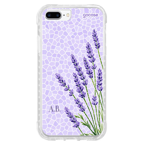 Capinha para celular  Ramos Laterais Lavanda - Mosaico