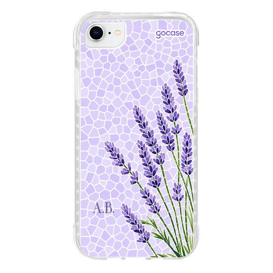 Capinha para celular  Ramos Laterais Lavanda - Mosaico