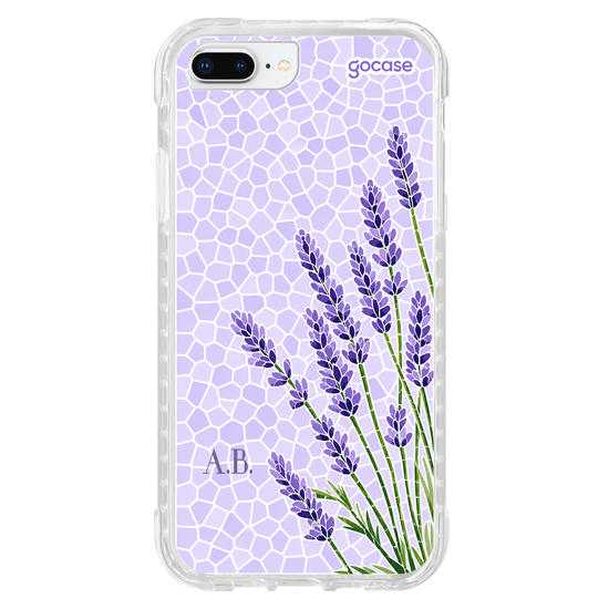 Capinha para celular  Ramos Laterais Lavanda - Mosaico