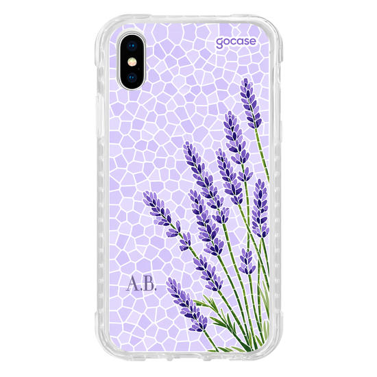 Capinha para celular  Ramos Laterais Lavanda - Mosaico