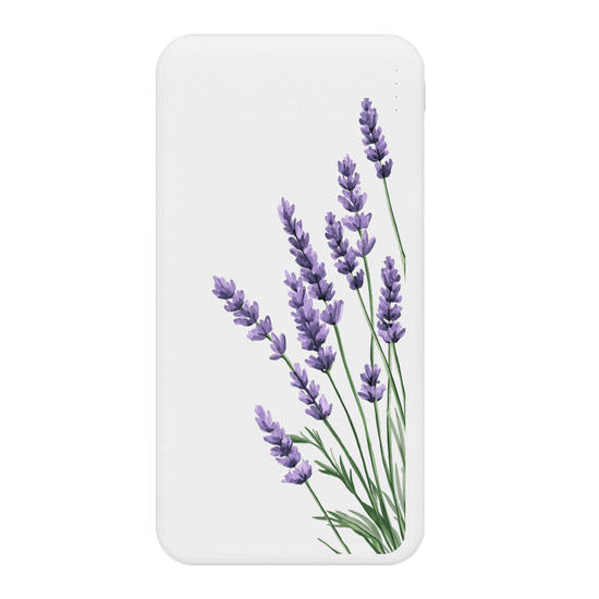 Carregador Portátil Fast Charge - Ramos Laterais - Lavanda