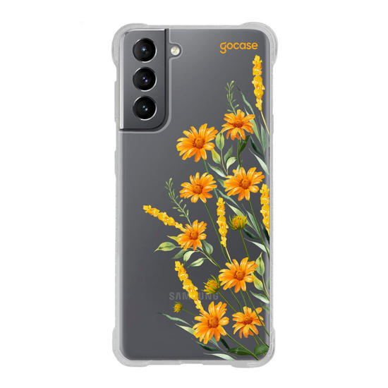 Capinha para celular Ramos Laterais Margaridas