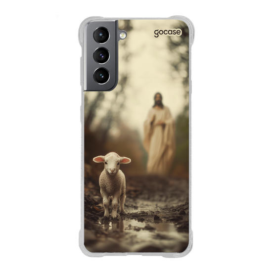 Capinha para celular  Realistic Jesus and Sheep