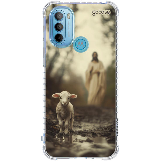 Capinha para celular  Realistic Jesus and Sheep