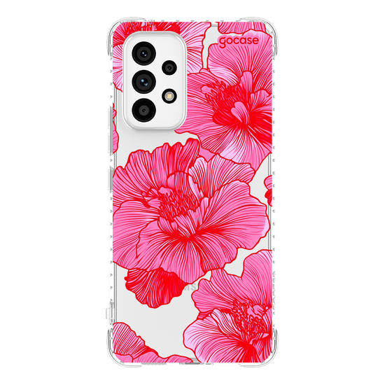 Capinha para celular  Red and Pink Flowers