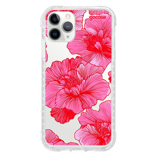 Capinha para celular  Red and Pink Flowers
