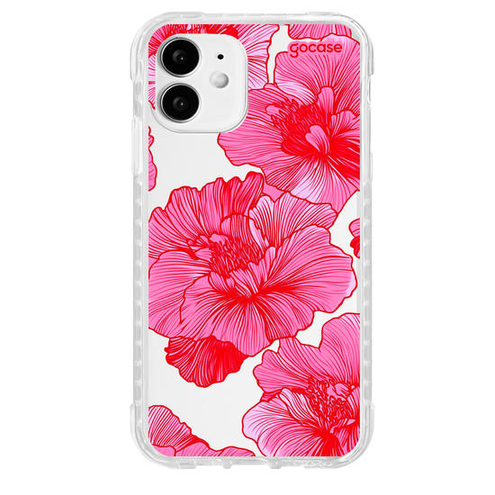 Capinha para celular  Red and Pink Flowers