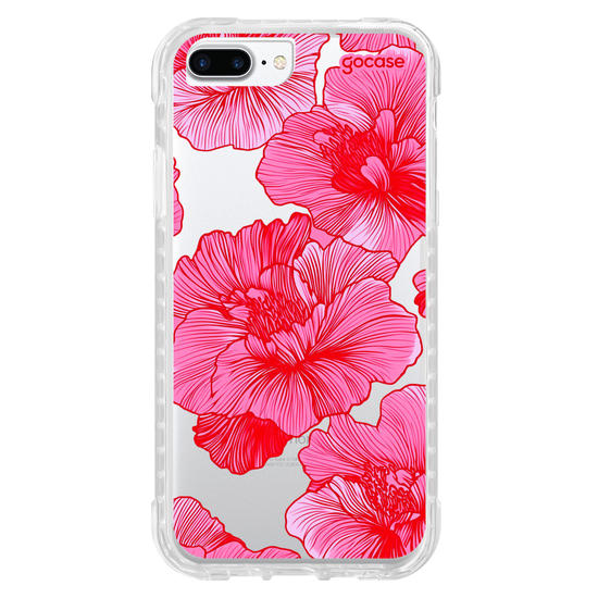 Capinha para celular  Red and Pink Flowers